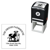 Koe retouradresstempel  zelfinktende stempel (In situ)