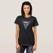 Koe Retro 80s Edm Synthwave T-shirt (Voorkant volledig)
