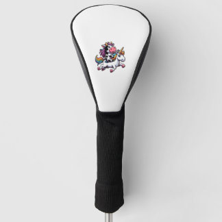 Koe Rijden Eenhoorn Jongens Meisjes Mannen Vrouwen Golfheadcover