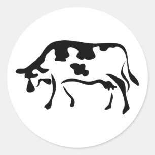 Koe Ronde Sticker