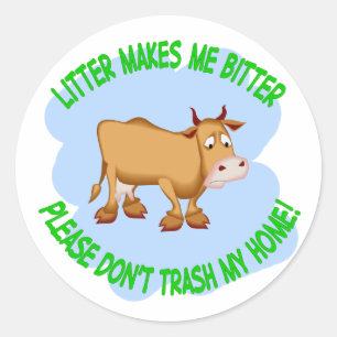 koe ronde sticker