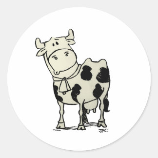 Koe Ronde Sticker