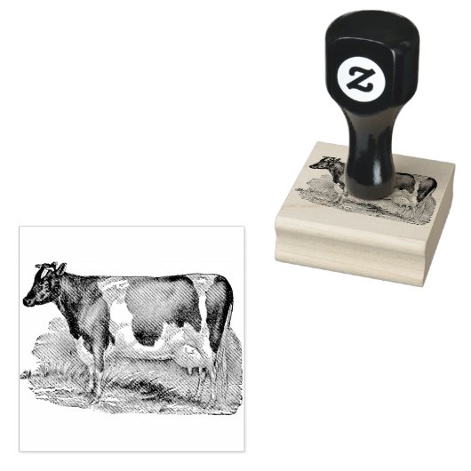 Koe Rubberstempel (Gestempeld)