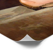 Koe Rustic Brown Country Barn Funny Boerderij Poster (Hoek)