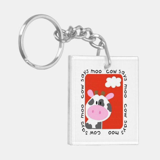 Koe Says Moo Sleutelhanger (Voorkant Links)