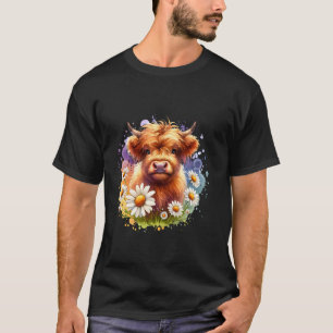Koe, Schotse Hooglandkoe, Westerse kleding, Hoogla T-shirt