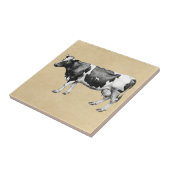 Koe Sepia Tegeltje (Zijkant)