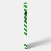 Koe Silhouette met Green Chevron Pattern Case-Mate iPhone Case (Achterkant / Links)