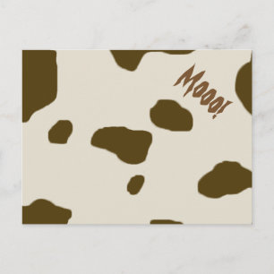 KOE SKIN bruin Mooo! Briefkaart