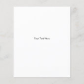 Koe spikkelpatroon zwart-wit afdrukken flyer (Achterkant)