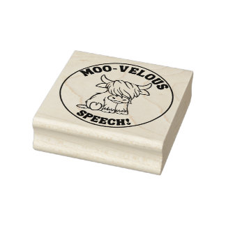 Koe Spraaktherapie Stamp Rubberstempel
