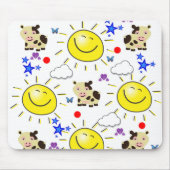 Koe Sun Clouds Muismat! Muismat (Voorkant)