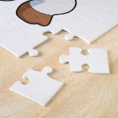 Koe tijdens uitvoering legpuzzel (Zijkant)