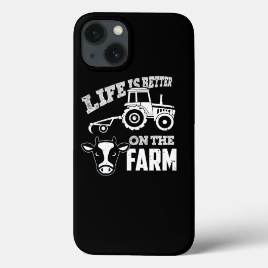 Koe Tractor Boerderij Life Farmer Case-Mate iPhone Case (Achterkant)
