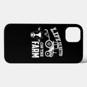 Koe Tractor Boerderij Life Farmer Case-Mate iPhone Case (Achterkant (horizontaal))