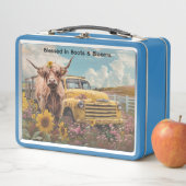 Koe  Truck Zonnebloemen (In situ)