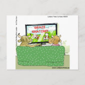 Koe TV Shows Funny Cartoon Briefkaart (Voorkant)