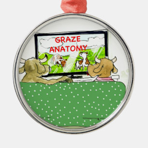 Koe TV Shows Funny Cartoon Metalen Ornament