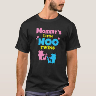 Koe Tweeën Zwangerschap Baby Aankondiging Voor Vro T-shirt
