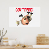 Koe uitzetten poster (Keuken)