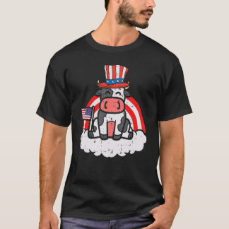 Koe US Flag Top Hoed Rainbow 4th of July Farming P