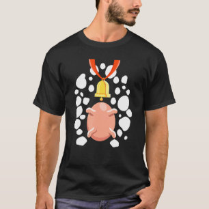 Koe Utter Print Patroon Halloween Cattle Gemakkeli T-shirt