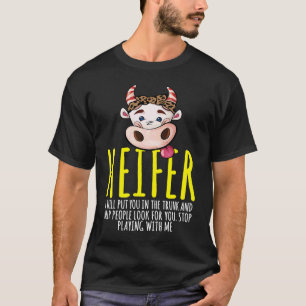 Koe Vaars Karkas Boerderijdier T-shirt