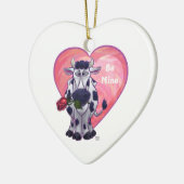 Koe Valentijnsdag Keramisch Ornament (Links)