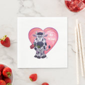 Koe Valentijnsdag Servet (Insitu)