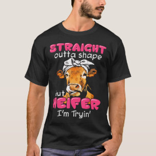 Koe Van Boer Rechtaf Uit Vorm Kleding Im Tryi T-shirt