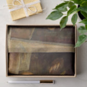 Koe van de textielsector in barn - rustic Tissuepapier (Geschenk)