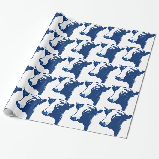Koe van het dier cadeaupapier (Uitgerold)