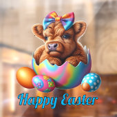 Koe van het Paashoogland Raamsticker (Vel 2)