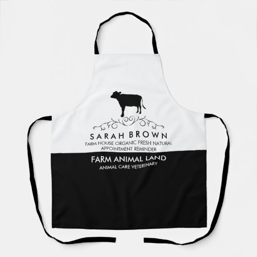 Koe van landbouwhuisdieren schort (Voorkant)