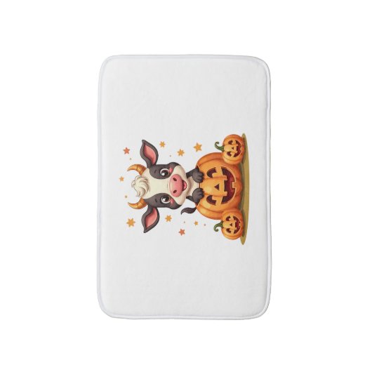 Koe van pompoenpatch badmat (Voorkant Verticaal)