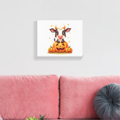 Koe van pompoenpatch canvas afdruk (Insitu (Woonkamer))