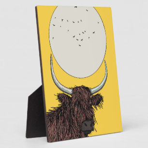 Koe van Scotland Highland Fotoplaat