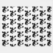 Koe van vlootswand-Boerderij Fleece Deken (Voorkant (Horizontaal))