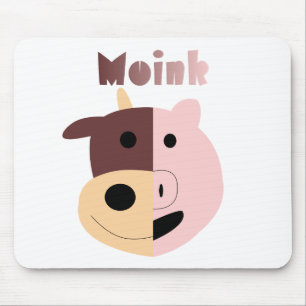 Koe + Varkens = Moink mousepad Muismat