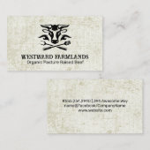 Koe | veehouder | markt visitekaartje (Voorkant / Achterkant)