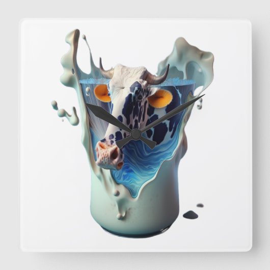 Koe Vierkante Klok (Voorkant)