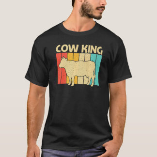 Koe voor mannen jongens koe boer zuivelboerderij t-shirt