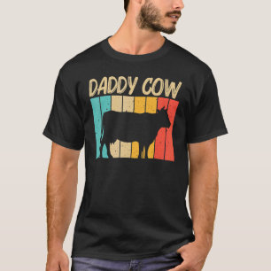 Koe voor mannen vader boerderij dier koe Zuivelbo T-shirt