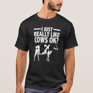 Koe voor mannen vrouwen veehouderij melkvee t-shirt