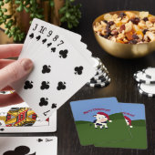 Koe voor pretkerst pokerkaarten (Insitu)