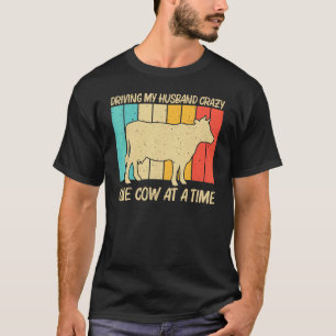 Koe voor vrouwen meisjes koe boer melkveehouderij t-shirt