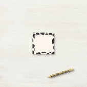 Koe voor zwart-wit afdrukken van dieren post-it® notes (Op bureau)