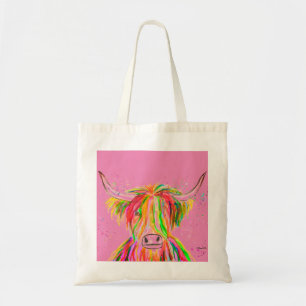 Koe Waterverf Natuur Boerderij Tote Bag