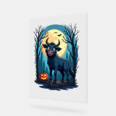 Koe weerwolftransformatie acryl bord (Hoek)