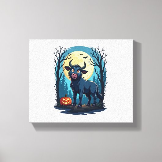 Koe weerwolftransformatie canvas afdruk (Voorkant)